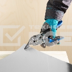 Ножницы по металлу GROSS 78351 усиленные 255мм прямой и правый резсталь-СrMo двухкомп.рукоятки, фото3