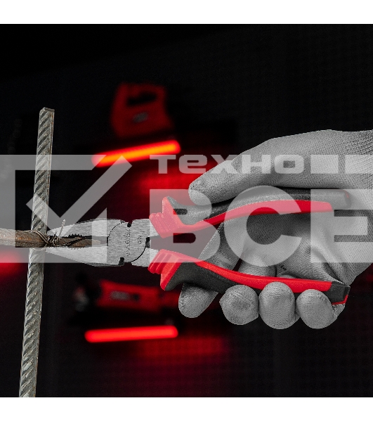 Плоскогубцы комбинированные Matrix 200 мм, хром-ванадий, двухкомпонентные рукоятки