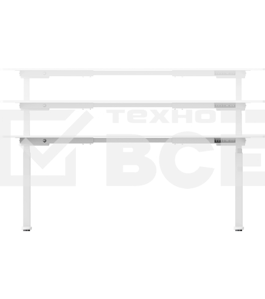 Подстолье Cactus CS-EDLF-WT каркас белый