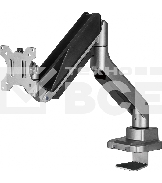 Кронштейн для мониторов Ultramounts UM717 серебристый 17'-49' макс.18кг крепление к столешнице поворот и наклон