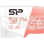 Флеш карта microSD 256GB Silicon Power Superior A1 microSDXC Class 10 UHS-I U3 100/80 Mb/s (SD адаптер), фото2