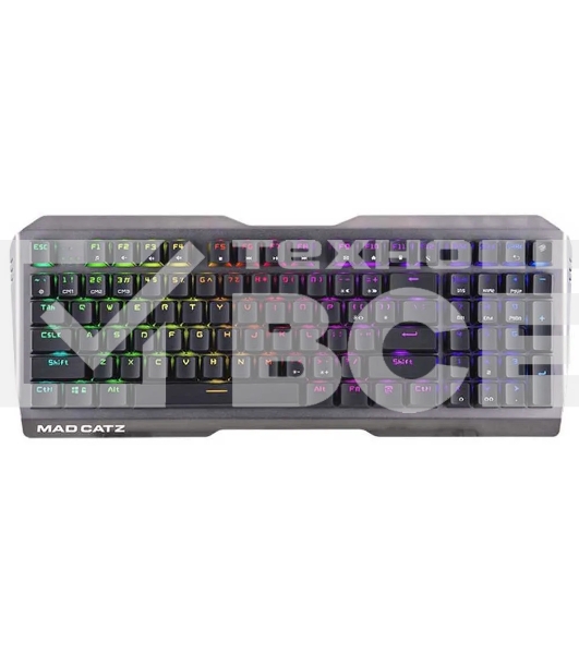 Клавиатура проводная игровая Mad Catz S.T.R.I.K.E. 13 US БЕЗ РУССКОЙ РАСКЛАДКИ черная (CHERRY MX RED Switch, 96 кл., RGB подсветка, USB)