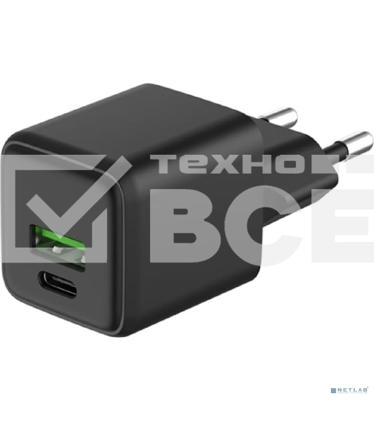 Сетевое зарядное устройство Rexant с двумя портами USB-A и Type-C, 25Вт GaN