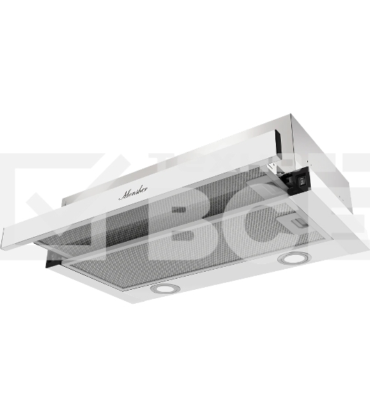 Вытяжка встраиваемая Monsher Laura 60 Blanc белый, 60 см, 550 куб. м/ч, 47 дБ