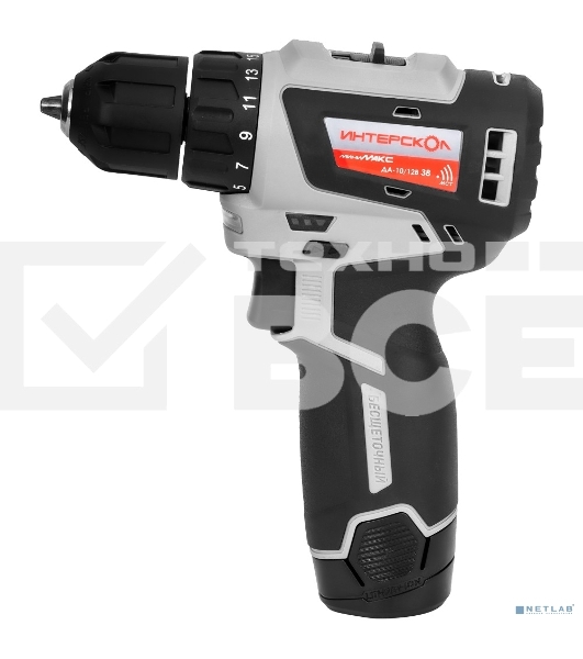 Дрель-шуруповерт аккумуляторная ИНТЕРСКОЛ 757.3.2.40