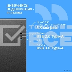 Компьютчерный корпус CBR mATX Minitower V500, без БП, 1хUSB 3.0, 2хUSB 2.0, HD Audio+Mic, закаленное стекло, черный [PCC-MATX-V500-WPSU, фото10