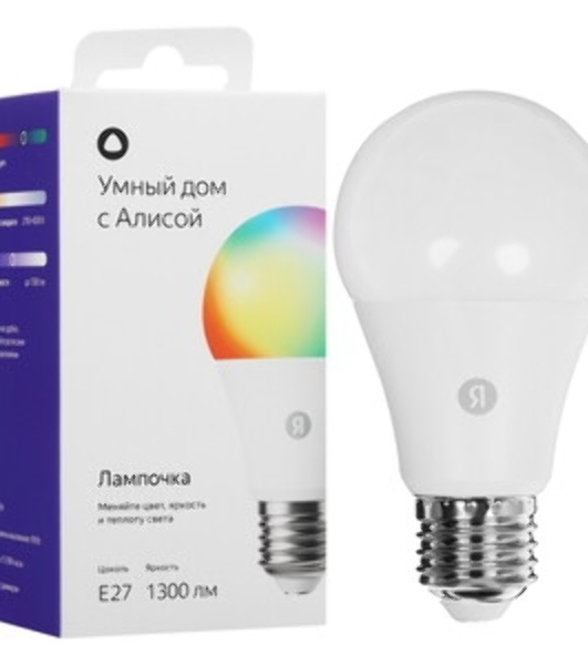 Умная лампа Yandex YNDX-00553 E27 11Вт 1300lm (упак.:1шт)
