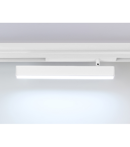 Управляемый светодиодный светильник для шинопровода Magnetic Ambrella light GL1331 WH белый IP20 18W 3000K-6400K 220V 120° 342*25*112 (Без ПДУ)
