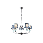 Люстра Ambrella light LH75061/5 CH/DB хром/темно синий E14/5 max 40W D690*810, фото8