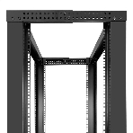 Стойка ExeGate EOR2-42U.1000.BLACK (открытая телекоммуникационная 19', 42U, двухрамная, усиленная, с роликовыми опорами, раздвижная, В2055хШ600х Г(550-790) мм, цвет черный RAL 9004), фото5