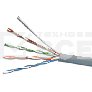 Кабель сетевой UTP 4 Pair AWG 26 CCA 305м серый