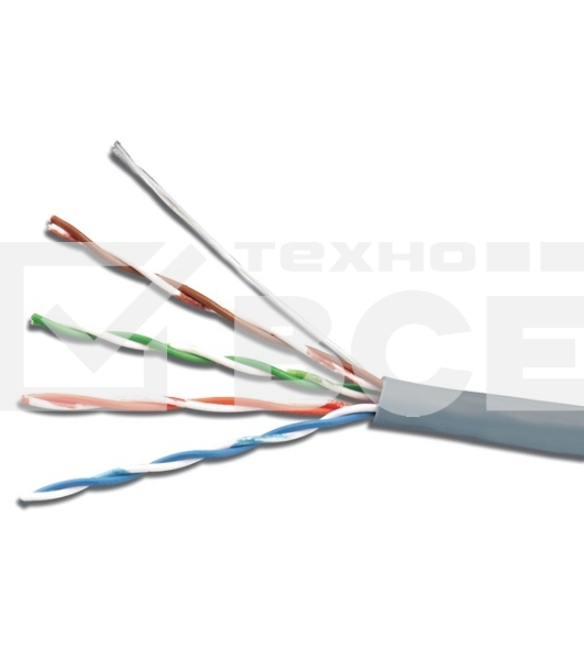 Кабель сетевой UTP 4 Pair AWG 26 CCA 305м серый
