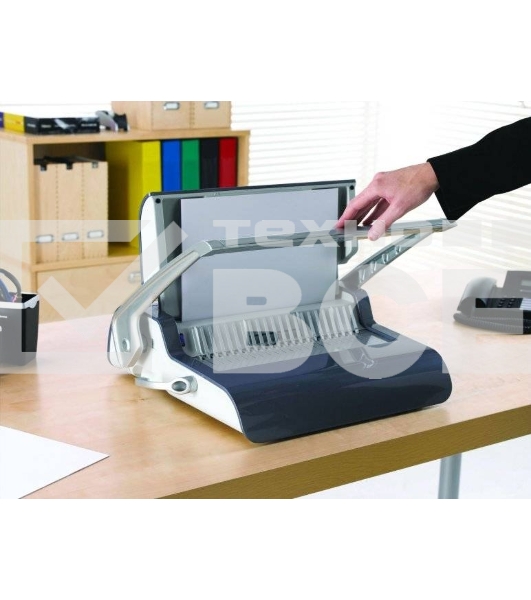 Переплетчик Fellowes Quasar+ (FS-56277) A4/перф.22л.сшив/макс.500л./пластик.пруж. (6-51мм)