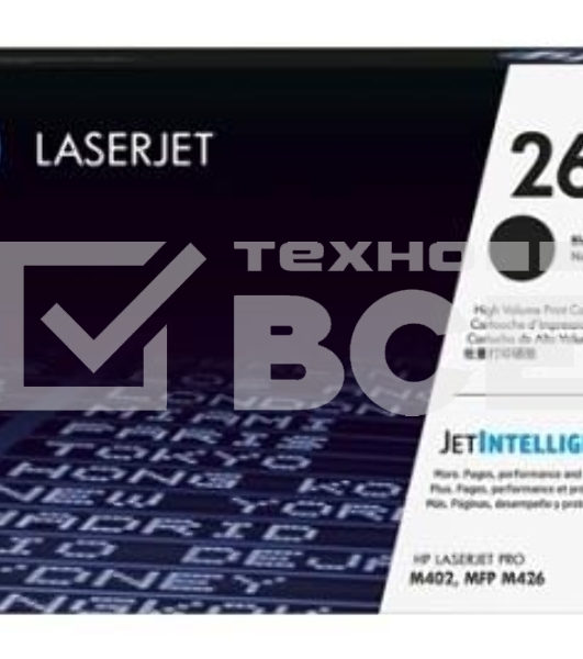 Тонер Картридж HP 26X CF226X черный для HP LJ Pro M402/M426 (9000стр.)