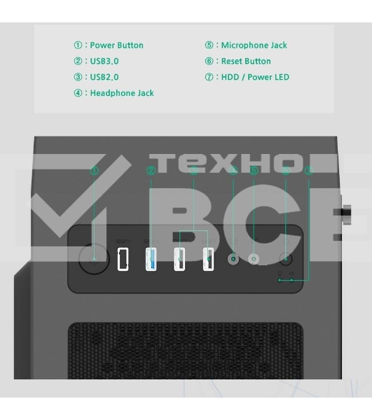 Компьютерный корпус ZALMAN T7, ATX, BLACK, WINDOW, 2xCOMBO (3.5