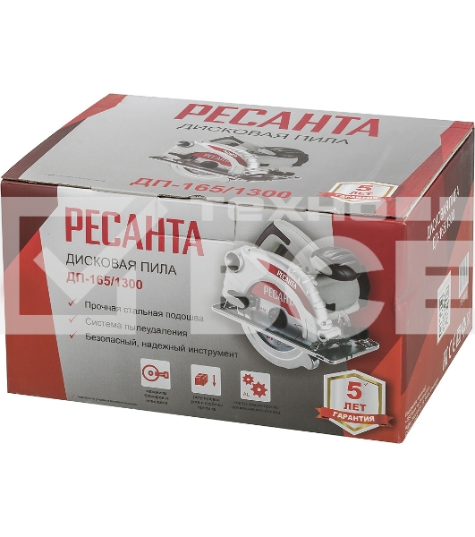 Циркулярная пила (дисковая) Ресанта ДП-165/1300 1300Вт (ручная)