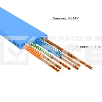 Патч-корд GCR PROF плоский прямой 7.5m, UTP медь кат.6, синий, 30 AWG, ethernet high speed 10 Гбит/с, RJ45, T568B, GCR-52877, фото2