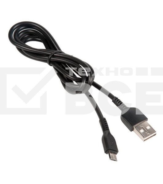 Кабель USB HOCO X20 Flash для Micro USB, 2.4А, длина 1.0м, черный