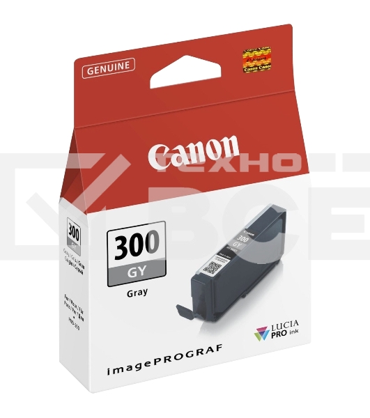 Картридж струйный Canon PFI-300 GY EUR/OCN серый (236 стр.) для Canon imagePROGRAF PRO-300