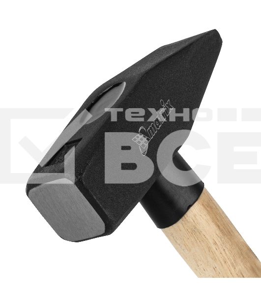 Молоток слесарный Matrix, 1500 г, квадратный боек, деревянная рукоятка