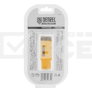 Сверло алмазное по керамограниту, 27 мм, мокрое резание, М14 Denzel