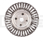 Щетка для УШМ Сибртех, 200 мм, посадка 22,2 мм, Плоская, крученая проволока 0,5 мм, фото2