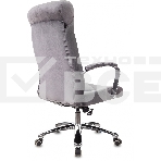 Кресло руководителя Бюрократ T-9928SL Fabric серый Italia 26, крестов. металл хром, фото18