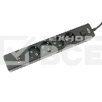 Бытовой удлинитель PowerCube, 4р с/з вык.,3USB, 3500 Вт, 16А, 1.9 м, 3*1,0 (черный) PC-7B-2M, фото3