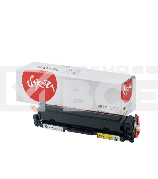 Картридж Sakura 067Y (5099C002) для Canon i-SENSYS LBP631/LBP633/MF651/MF655/MF657, желтый, 1300к. (чип без счетчика копий)
