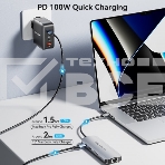 Мультифункциональный хаб Vention USB Type C 9 в 1, фото3