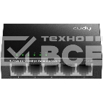 Коммутатор CUDY FS105 5-Port 10/100 Mbps Desktop Switch, 5 10/100M RJ45 Ports, Loop Detection, Metal Case, Power Saving, Plug & Play, фото5