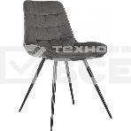 Стул для дома Бюрократ CH-K2_4 комплект 4 шт т.с ерый Holland 18 металл черный на ножках (CH-K2_1/HL18_4), фото2