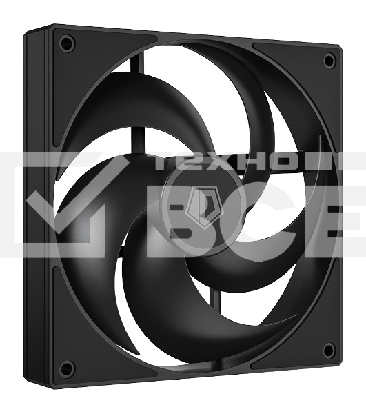 Вентилятор для корпуса ID-Cooling AS-140-K черный, 140 мм, 1800 об/мин, 24.9 дБ, 4 pin