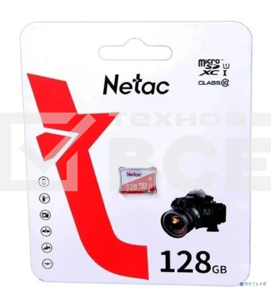 Флеш карта microSDHC 128Gb Netac P500 ECO NT02P500ECO-128G-S (без SD адаптера)