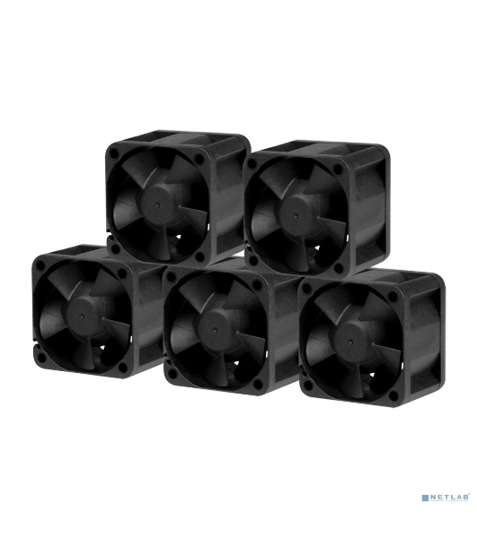 Комплект вентиляторов для корпуса Arctic S4028-6K (5 шт.) черный, 40 мм, 6000 об/мин, 4 pin