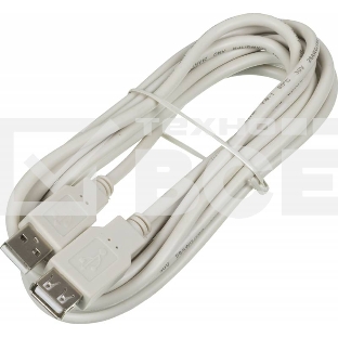 Кабель AM/AF USB2.0 3м Ningbo удлинитель USB 2.0, прозрачная изоляция, USB2.0-AM-AF-3-BR