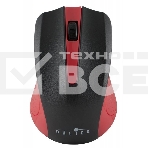 Мышь беспроводная Oklick 485MW черный/красный, 1200 dpi, радиоканал, USB, кнопки - 3, фото 1