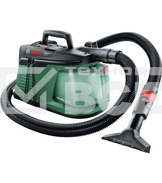 Строительный пылесос Bosch EasyVac3 зеленый, 170/700 Вт, уборка сухая, пылесборник контейнер, 2 л