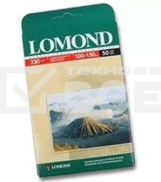 Фотобумага Lomond 0102035 10x15/230г/м2/50л./белый глянцевое для струйной печати