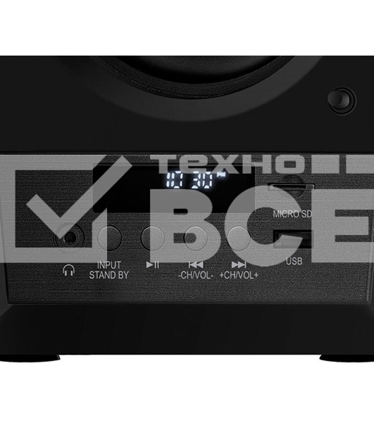 Акустическая система 2.0 SVEN MC-10, чёрный, мощность 2x25Вт (RMS), FM-тюнер, USB/microSD, дисплей, пульт ДУ, Bluetooth SVEN MC-10, чёрный, акустическая система 2.0, мощность 2x25Вт (RMS), FM-тюнер, USB/microSD, дисплей, пульт ДУ, Bluetooth