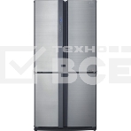Холодильник Sharp SJ-EX98FSL серебристый трёхкамерный  394/211л морозилка снизу Side by Side, фото4
