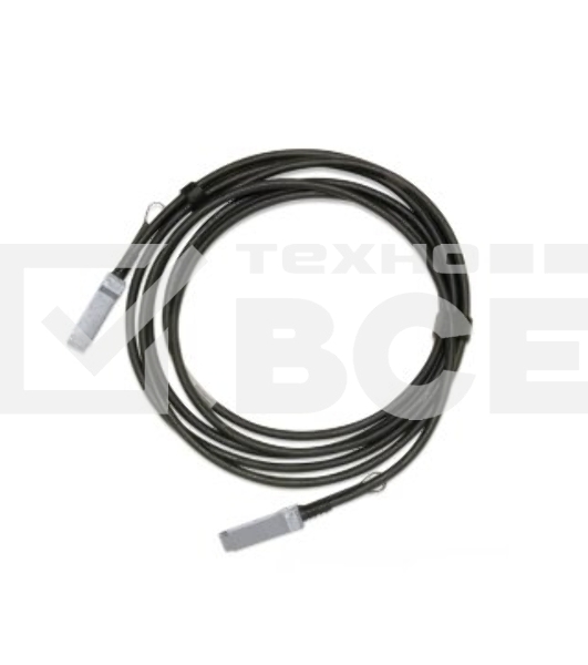 Кабель медный пассивный, QSFP+ Mellanox® Passive Copper cable, IB EDR, up to 100Gb/s, QSFP28, 1.5m, Black, 30AWG