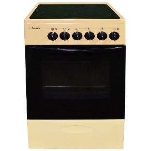 Плита электрическая Лысьва EF4002MK00 кремовый стеклокерамика (без крышки)