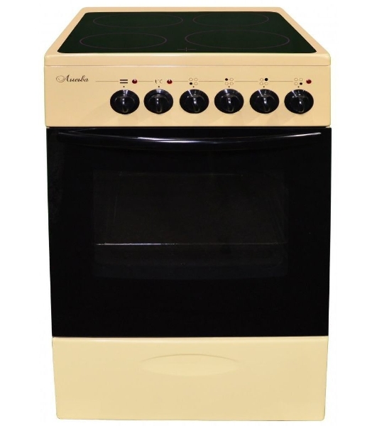 Плита электрическая Лысьва EF4002MK00 кремовый стеклокерамика (без крышки)