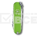 Нож перочинный Victorinox Classic Smashed Avocado (0.6223.43G) 58мм 7функц. карт.коробка, фото2
