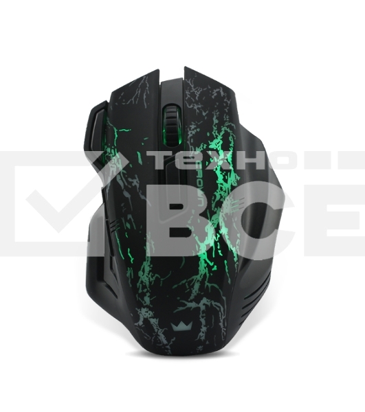 Мышь проводная Crown Gaming CMXG-601 черный, 1800 dpi, USB, кнопки - 7