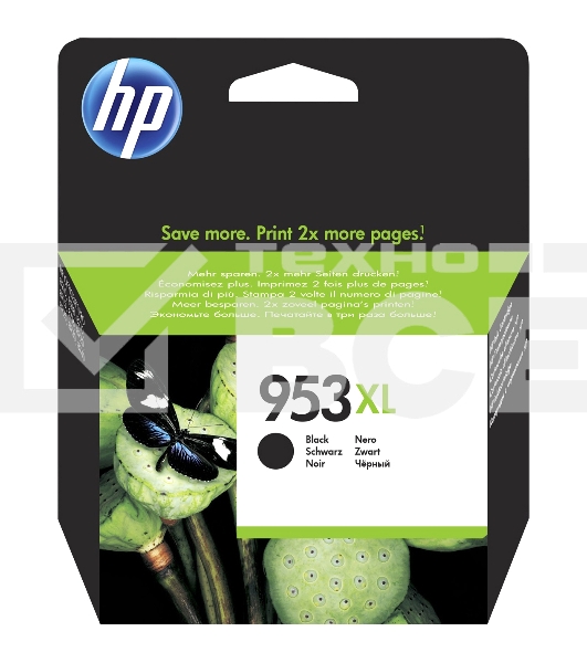 Картридж струйный HP 953XL L0S70AE черный для HP OJP 8710/8715/8720/8725/8730/8210/7740 (2000стр.)