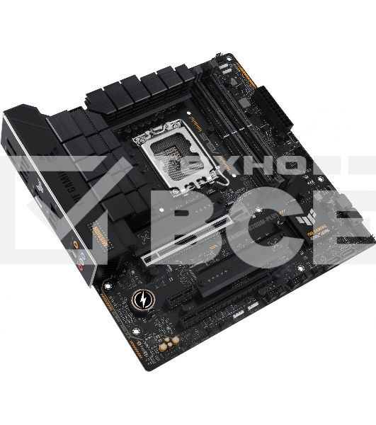 Материнская плата ASUS TUF GAMING B760M-PLUS, LGA 1700, Intel B760, 4xDDR5, 4xSATA, 2xM.2, 1xPCIe 5.0 x16, 1xPCIe 4.0 x4, 1xPCIe x1, 2xUSB-A 3.2 Gen 2, 3xUSB-A 3.2 Gen 1, 2xUSB 2.0, 1xUSB-C 3.2 Gen 2x2, 1x2.5Gb LAN, 5x3.5 мм, 7.1, mATX