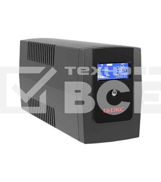 Источник бесперебойного питания ИБП Info LCD 600В.А IEC C13 (3) USB + RJ45 DKC INFOLCD600I