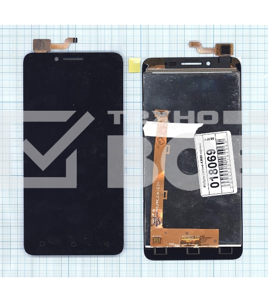 Дисплей для Lenovo A3690 черный
